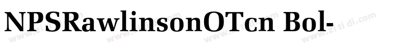 NPSRawlinsonOTcn Bol字体转换
